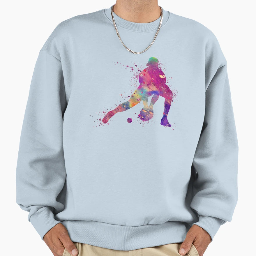 Baseball Catcher Watercolor Gift Sweatshirt - Aesthetic Graphic Unisex - T-Shirt, Sweatshirt, Hoodie