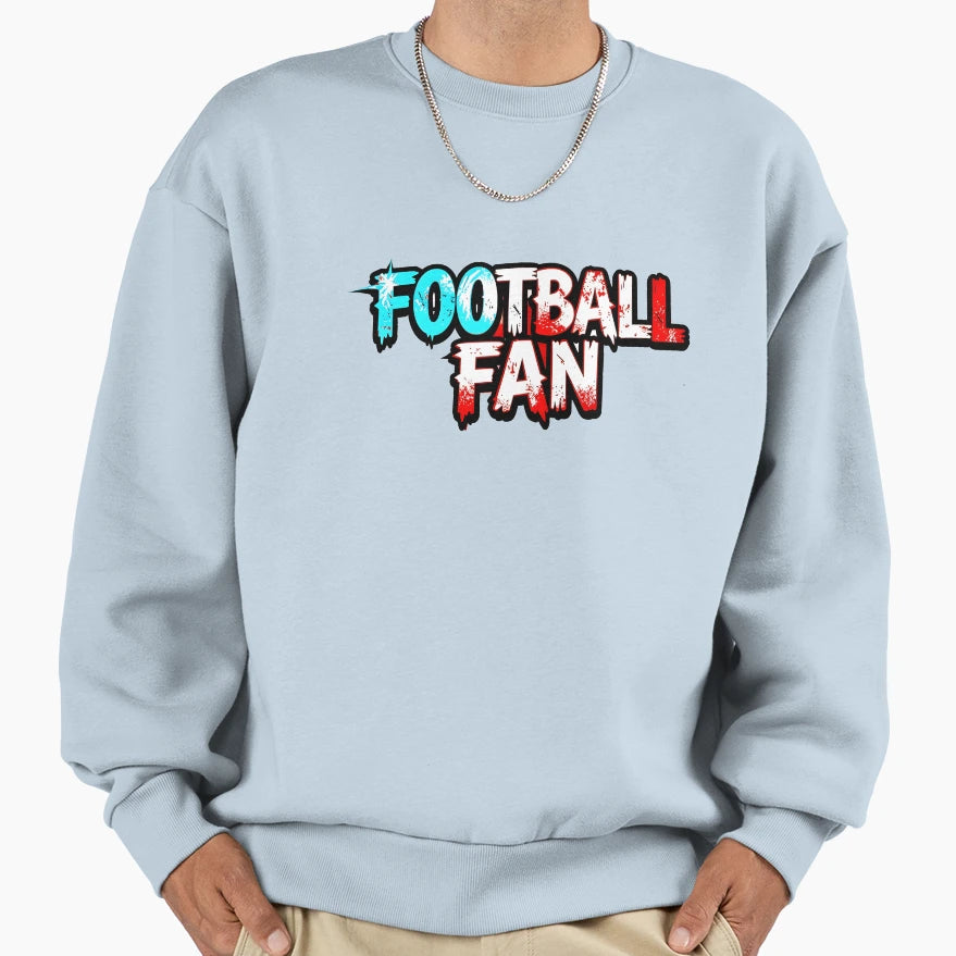 Football Fan Sweatshirt - Custom Art Print for Adults - T-Shirt, Sweatshirt, Hoodie