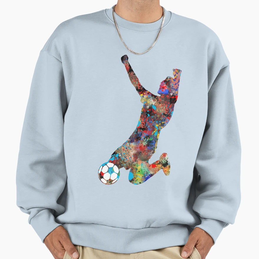 Football Player Sweatshirt - Novelty Apparel Men Women - T-Shirt, Sweatshirt, Hoodie