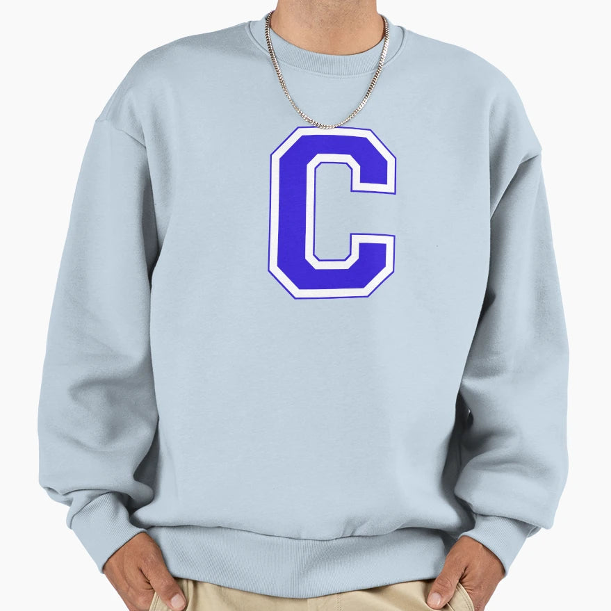 Varsity Letter C Sweatshirt - Unique Graphic Unisex - T-Shirt, Sweatshirt, Hoodie