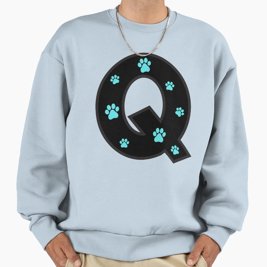 Paw Alphabet Sweatshirt - Fun Novelty Design Men Women - T-Shirt, Sweatshirt, Hoodie