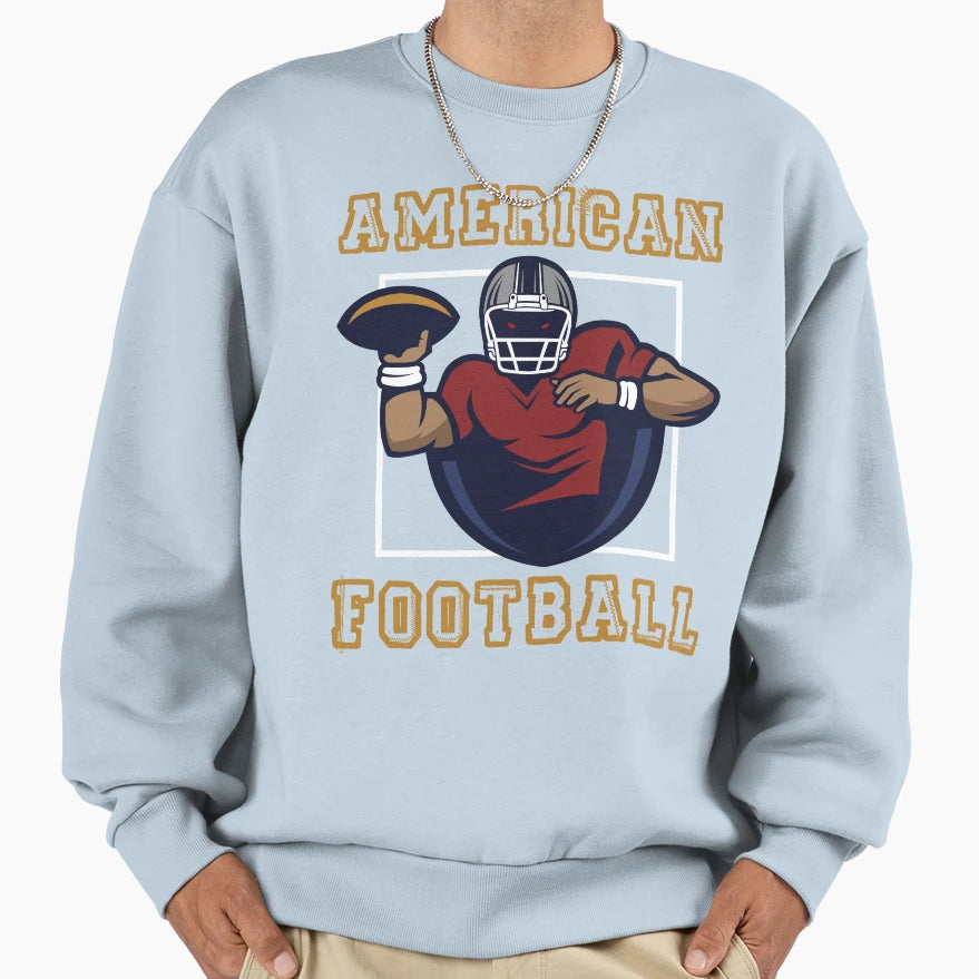 American Football Sweatshirt - Graphic Print Unisex - T-Shirt, Sweatshirt, Hoodie