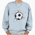 Football Soccer Player Heart Sweatshirt - Streetwear Style Unisex - T-Shirt, Sweatshirt, Hoodie
