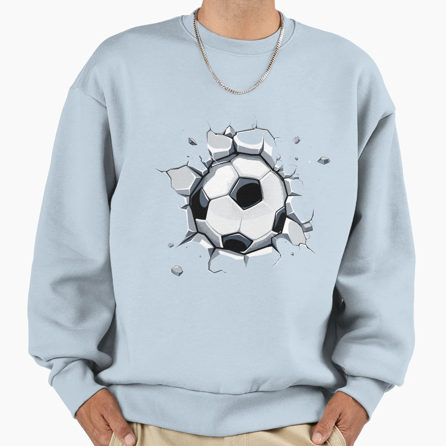 Football Soccer Player Heart Sweatshirt - Streetwear Style Unisex - T-Shirt, Sweatshirt, Hoodie