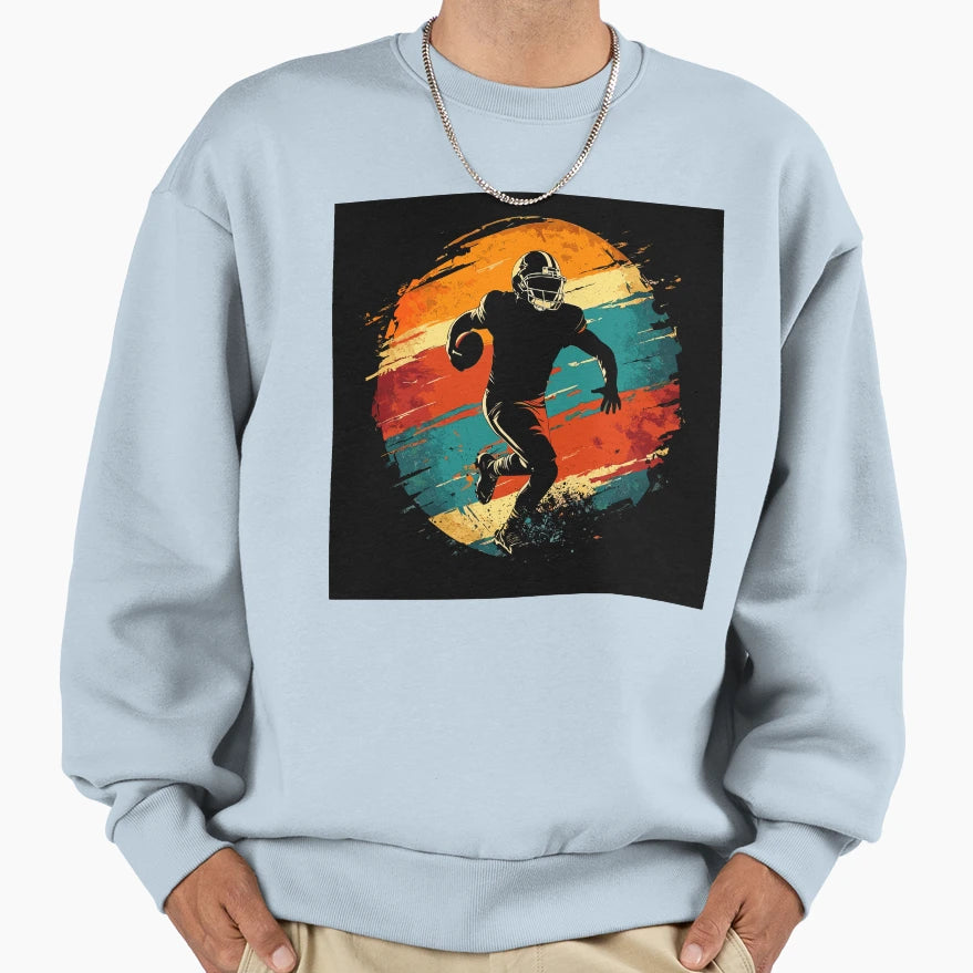 American Football Player Sweatshirt - Fun Novelty Design Men Women - T-Shirt, Sweatshirt, Hoodie