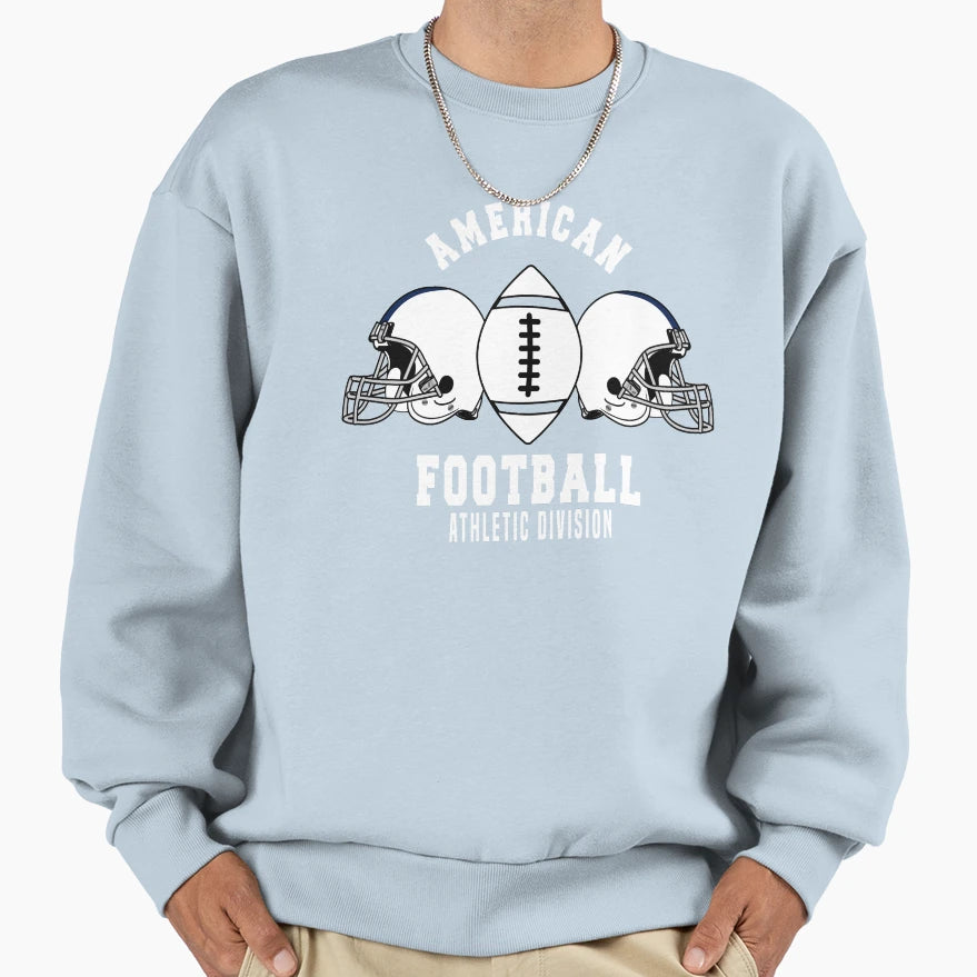 American Football Athletic Division Sweatshirt - Custom Art Print Men Women - T-Shirt, Sweatshirt, Hoodie