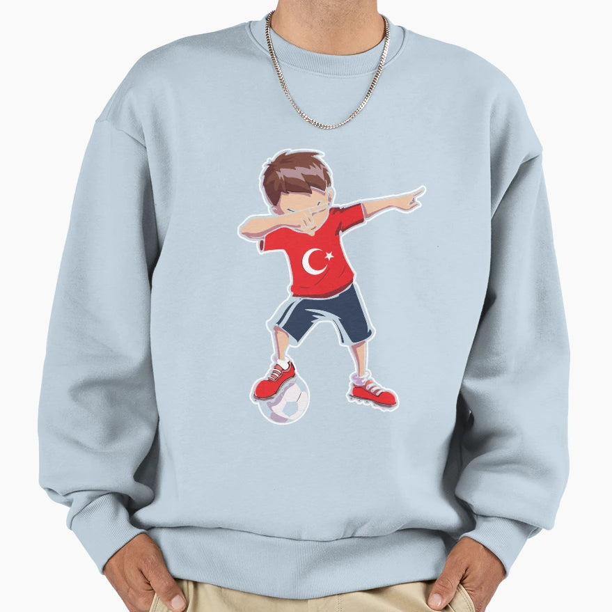 Turkey Jersey Football Fan Em Sweatshirt - Aesthetic Graphic for Adults - T-Shirt, Sweatshirt, Hoodie