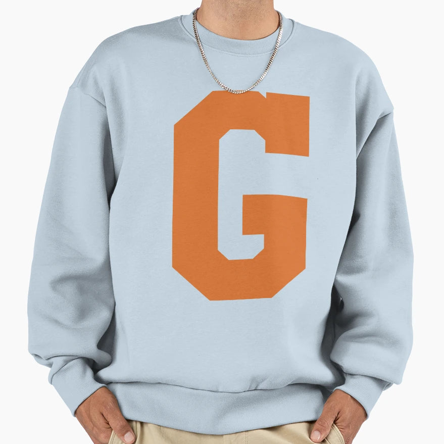 Alphabet Orange G Sports Letter G Sweatshirt - Custom Art Print Unisex - T-Shirt, Sweatshirt, Hoodie