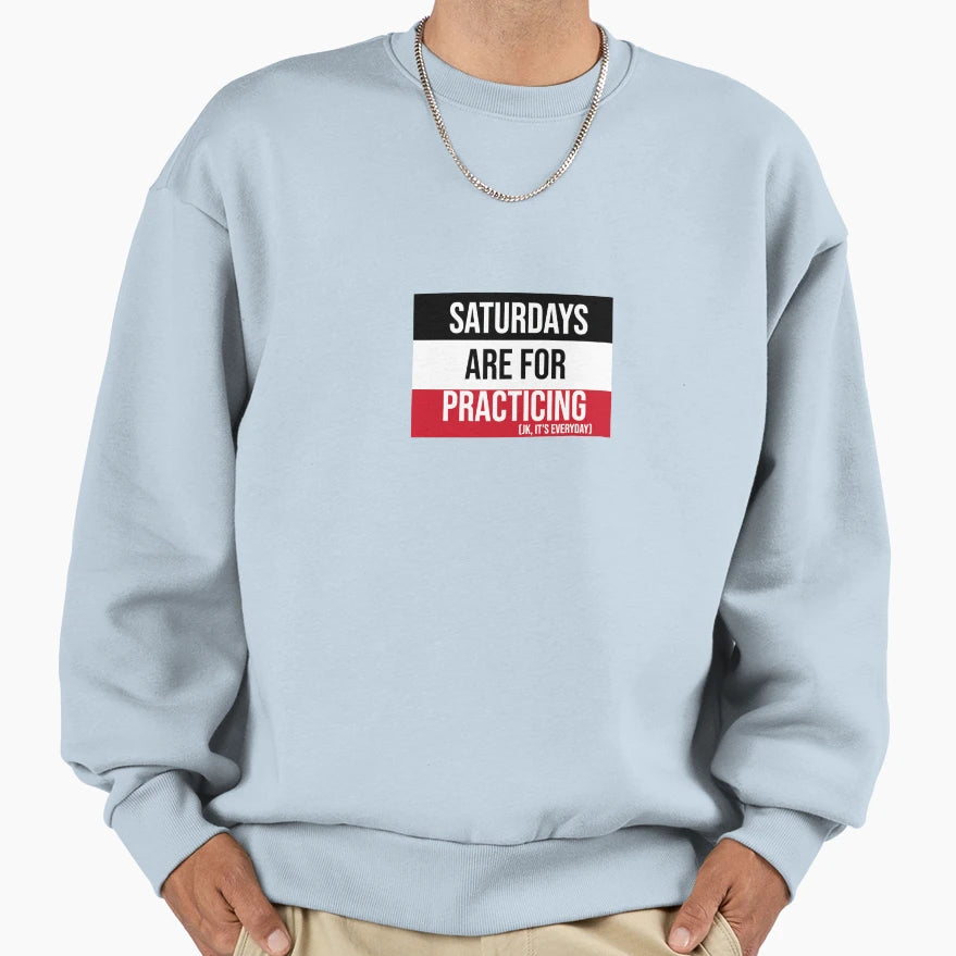 Tri Color Red White Black Sweatshirt - Casual Everyday Wear Men Women - T-Shirt, Sweatshirt, Hoodie