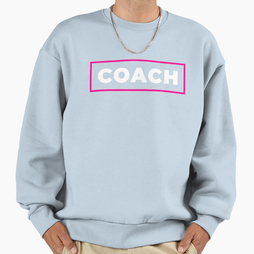 Coach Red Frame Sweatshirt - Graphic Print Men Women - T-Shirt, Sweatshirt, Hoodie