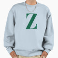Letter Z Emerald Dark Green Glitter Sweatshirt - Streetwear Style Unisex - T-Shirt, Sweatshirt, Hoodie