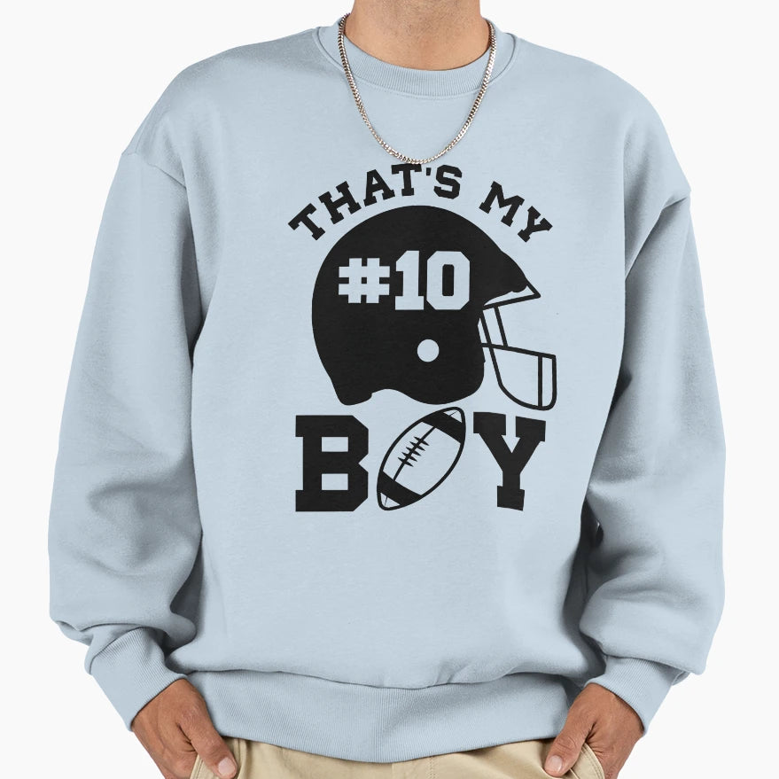 Thats My Number Football Sweatshirt - Aesthetic Graphic for Adults - T-Shirt, Sweatshirt, Hoodie