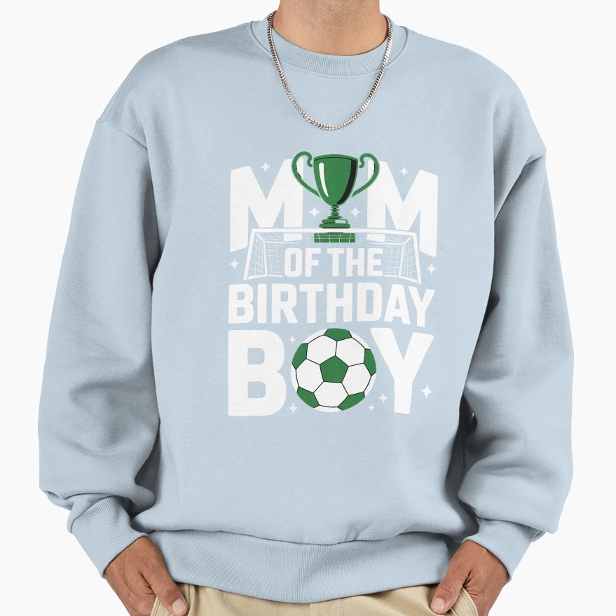 Soccer Mom Birthday Party Soccer Sweatshirt - Custom Art Print Unisex - T-Shirt, Sweatshirt, Hoodie