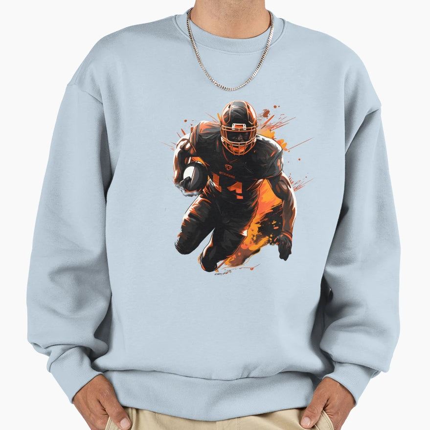 American Football Color Painting No 9 T-Shirt - Unique Graphic for Adults - T-Shirt, Sweatshirt, Hoodie