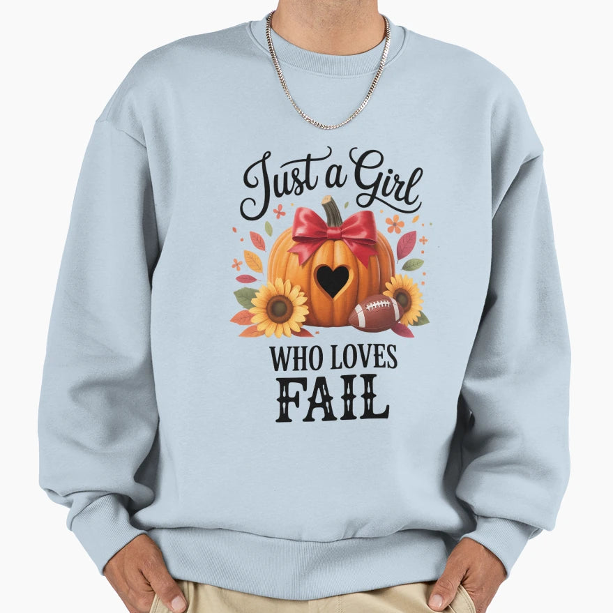 Just Who Loves Fall Pumpkin Sweatshirt - Streetwear Style Men Women - T-Shirt, Sweatshirt, Hoodie