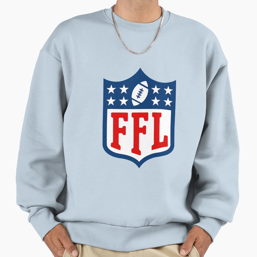 Fantasy Football Logo Ffl League Lover Sweatshirt - Graphic Print Unisex - T-Shirt, Sweatshirt, Hoodie