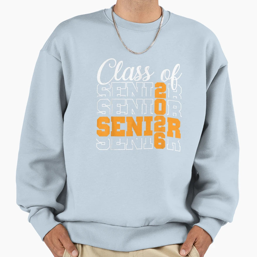 Proud Senior 2026 Graduation High Sweatshirt - Novelty Apparel Unisex - T-Shirt, Sweatshirt, Hoodie