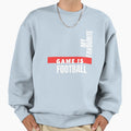 Football Fan Sweatshirt - Minimalist Print Men Women - T-Shirt, Sweatshirt, Hoodie