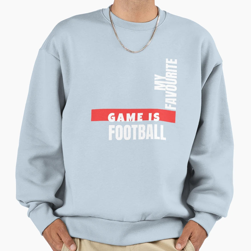 Football Fan Sweatshirt - Minimalist Print Men Women - T-Shirt, Sweatshirt, Hoodie