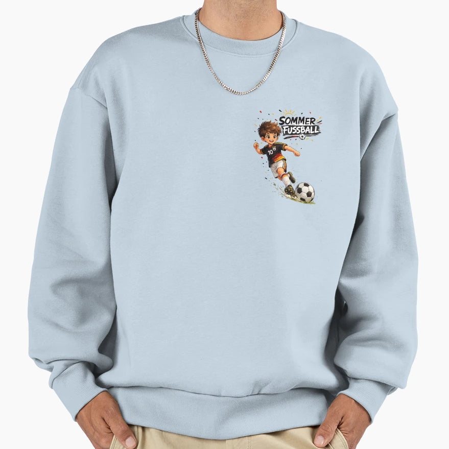Little Football Hero Summer Sweatshirt - Casual Everyday Wear Men Women - T-Shirt, Sweatshirt, Hoodie