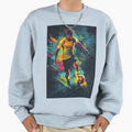 Abstract Depiction Football Player Sweatshirt - Graphic Print Men Women - T-Shirt, Sweatshirt, Hoodie