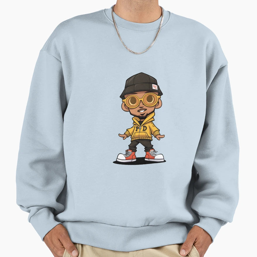K O Cartoon Character Sweatshirt - Aesthetic Graphic Unisex - T-Shirt, Sweatshirt, Hoodie