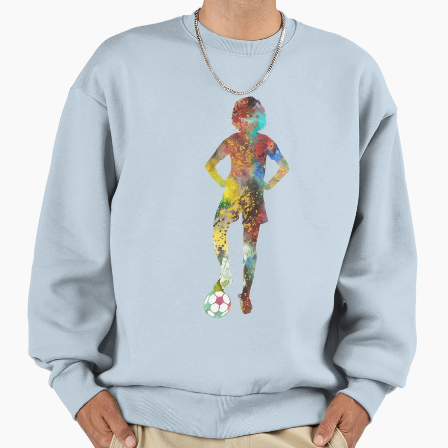 Football Player Sweatshirt - Unique Graphic Men Women - T-Shirt, Sweatshirt, Hoodie