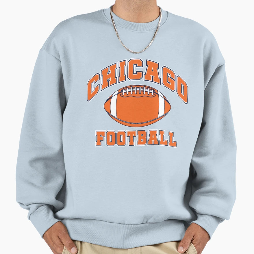 Chicago Football Sweatshirt - Casual Everyday Wear Unisex - T-Shirt, Sweatshirt, Hoodie