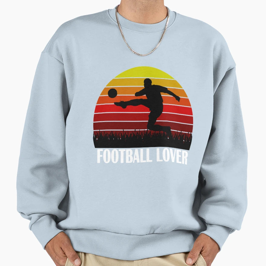 Football Player Football Match Sweatshirt - Aesthetic Graphic for Adults - T-Shirt, Sweatshirt, Hoodie