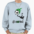 Football Green Flame Ball Sweatshirt - Unique Graphic Men Women - T-Shirt, Sweatshirt, Hoodie