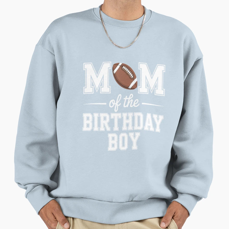 Mom Birthday Football Lover First Sweatshirt - Custom Art Print for Adults - T-Shirt, Sweatshirt, Hoodie