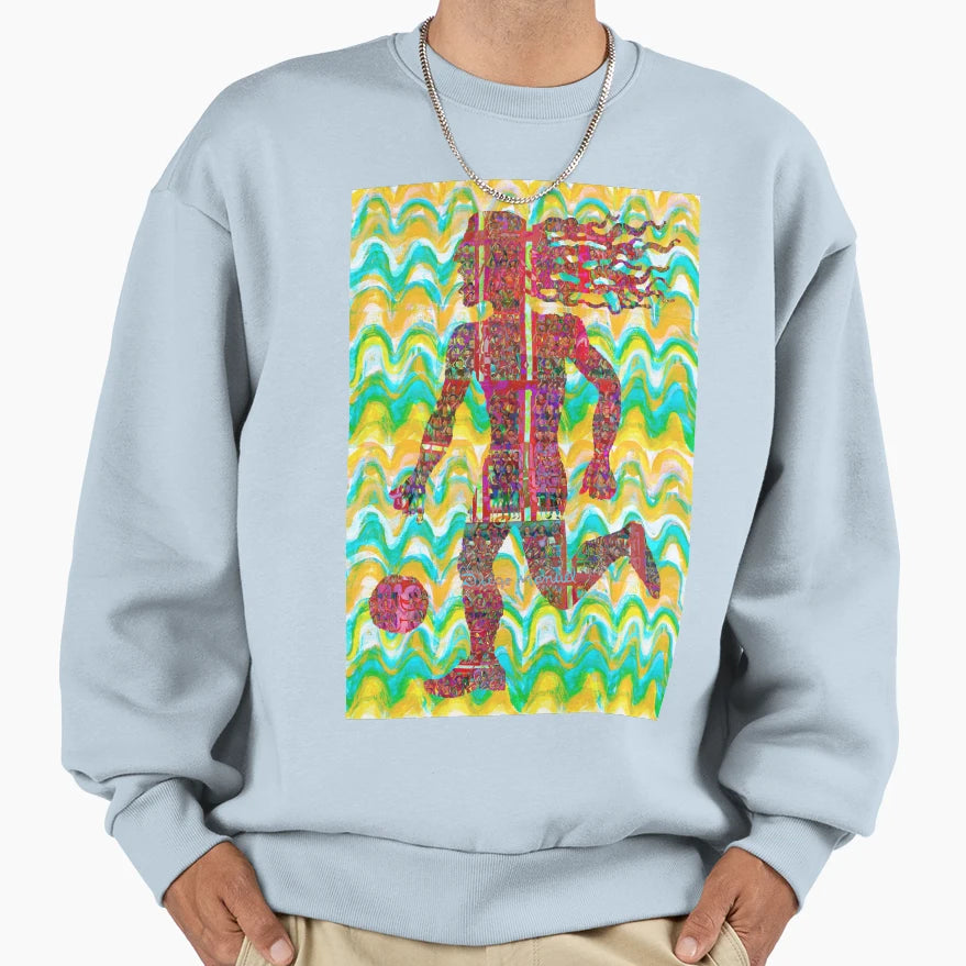 Football Player Sweatshirt - Minimalist Print Unisex - T-Shirt, Sweatshirt, Hoodie