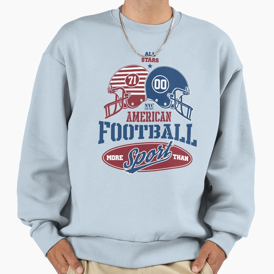 American Football Sweatshirt - Trendy Graphic Men Women - T-Shirt, Sweatshirt, Hoodie