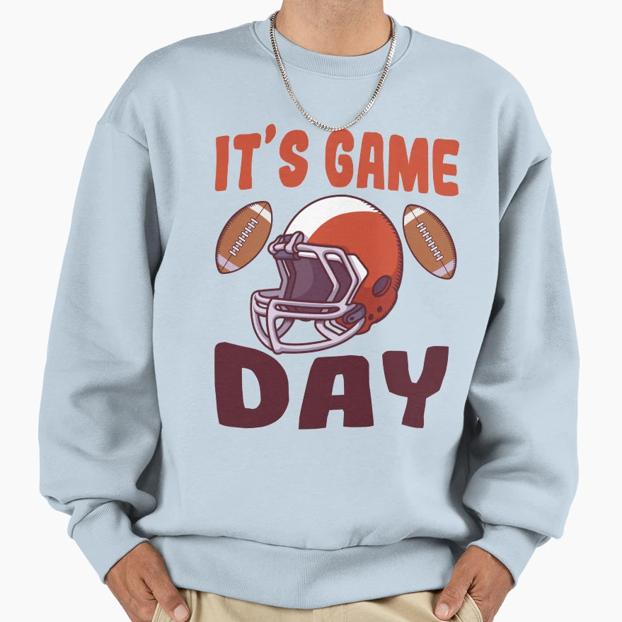 Tackle Footballer Its Game Football Sweatshirt - Unique Graphic Unisex - T-Shirt, Sweatshirt, Hoodie