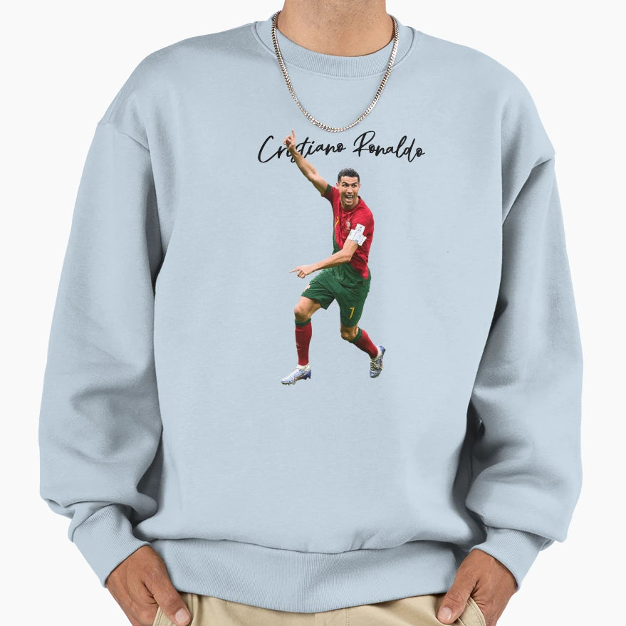 Cristiano Ronaldo Sweatshirt - Aesthetic Graphic Men Women - T-Shirt, Sweatshirt, Hoodie