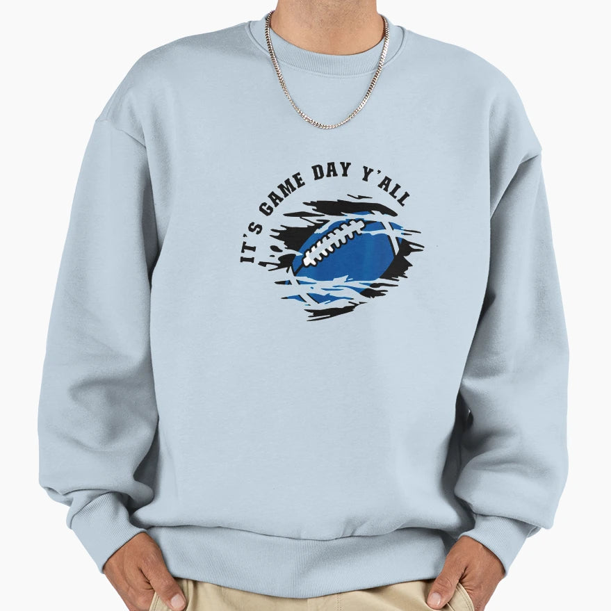 Its Game Day Yall Football America T-Shirt - Custom Art Print for Adults - T-Shirt, Sweatshirt, Hoodie