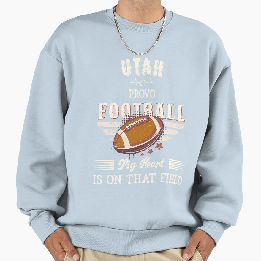 Utah Provo American Football Sweatshirt - Unique Graphic for Adults - T-Shirt, Sweatshirt, Hoodie