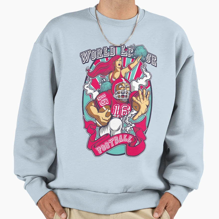 Football Word League Sweatshirt - Unique Graphic Unisex - T-Shirt, Sweatshirt, Hoodie