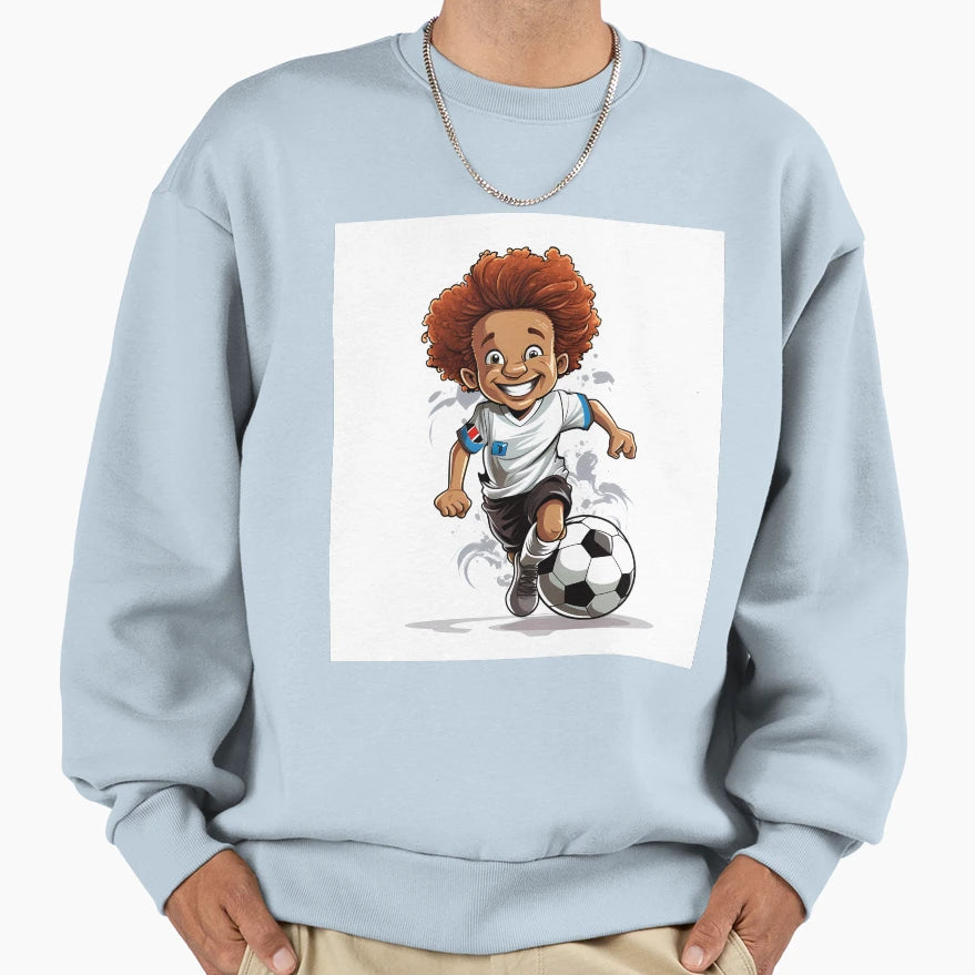 Caricatural Soccer Sweatshirt - Novelty Apparel Unisex - T-Shirt, Sweatshirt, Hoodie