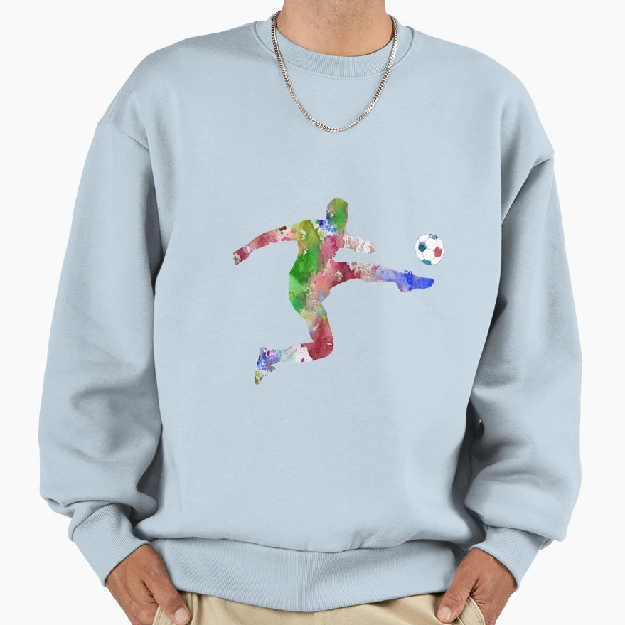 Male Soccer Player Male Football Sweatshirt - Fun Novelty Design Unisex - T-Shirt, Sweatshirt, Hoodie