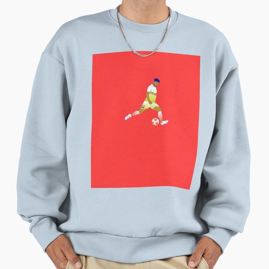 Footballer Sweatshirt - Casual Everyday Wear Men Women - T-Shirt, Sweatshirt, Hoodie