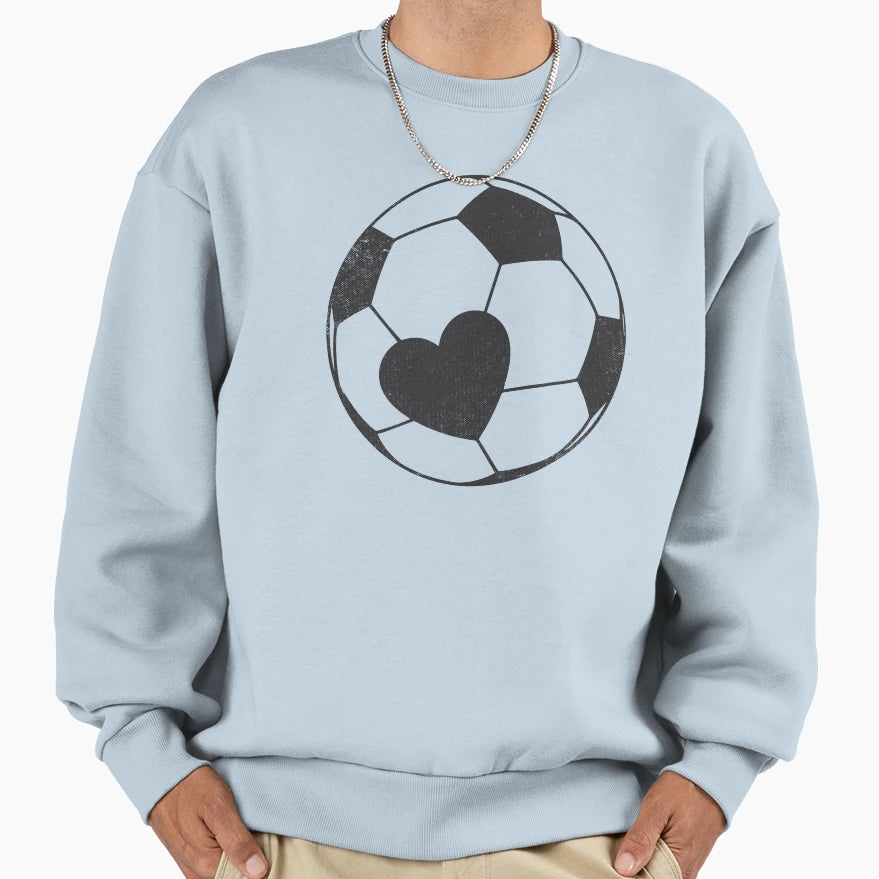 Soccer Heart Soccer Mom Gifts Sweatshirt - Streetwear Style for Adults - T-Shirt, Sweatshirt, Hoodie