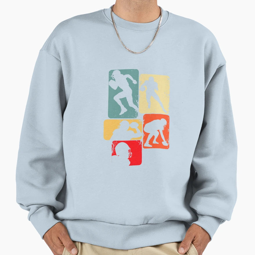 Football American Football Mens Sweatshirt - Fun Novelty Design Unisex - T-Shirt, Sweatshirt, Hoodie
