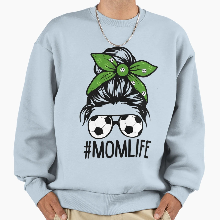 Mom Life Football Mothers Day Sweatshirt - Minimalist Print Men Women - T-Shirt, Sweatshirt, Hoodie