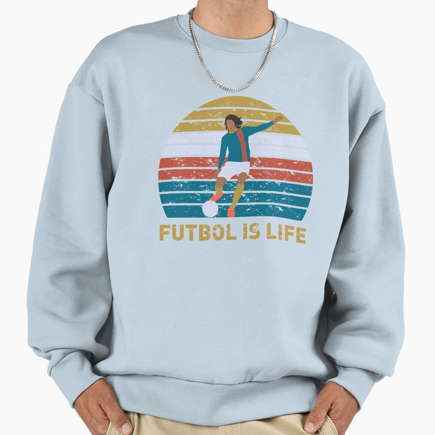 Futbol Is Life Sweatshirt - Aesthetic Graphic Unisex - T-Shirt, Sweatshirt, Hoodie