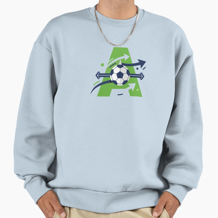 Athletic Arena Football Monogram Sweatshirt - Custom Art Print Men Women - T-Shirt, Sweatshirt, Hoodie