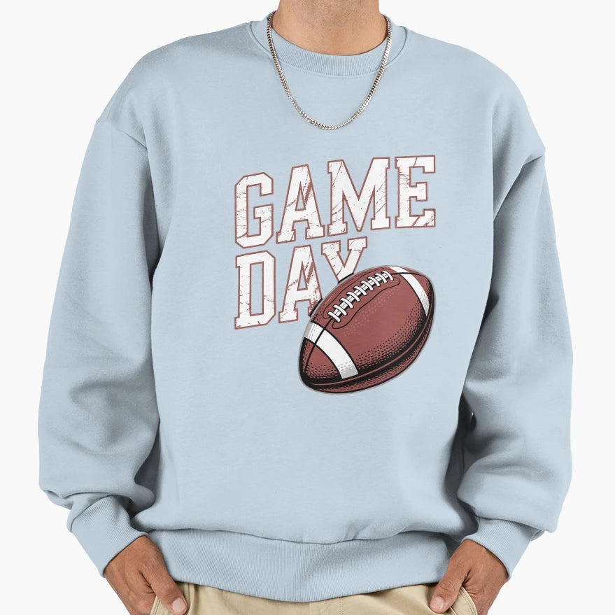 Game Day Football Watching Sweatshirt - Casual Everyday Wear for Adults - T-Shirt, Sweatshirt, Hoodie