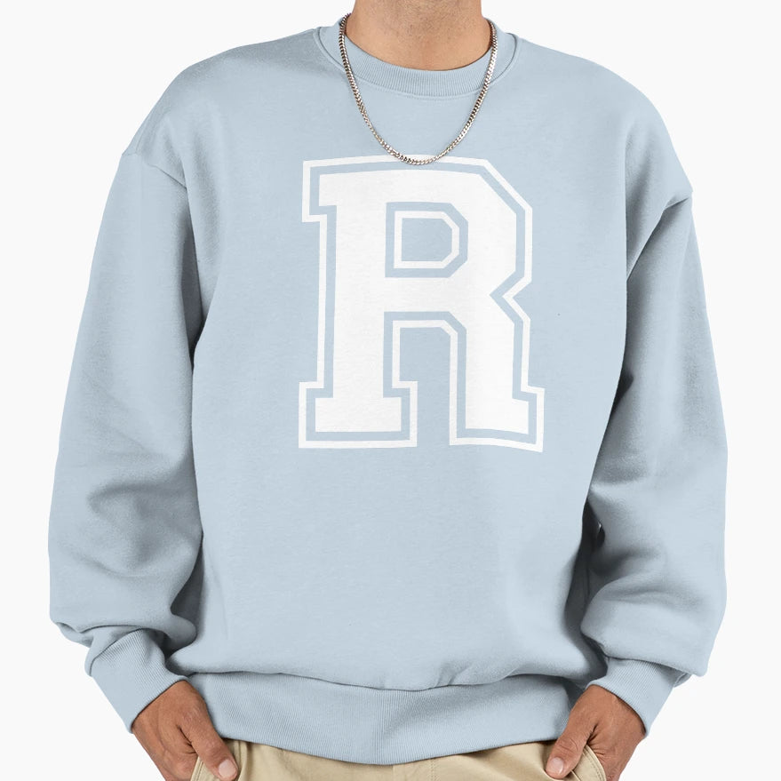 Letter R Alphabet Sweatshirt - Trendy Graphic for Adults - T-Shirt, Sweatshirt, Hoodie