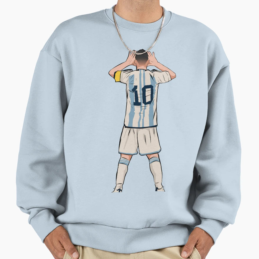 Lionel Messi Sweatshirt - Custom Art Print for Adults - T-Shirt, Sweatshirt, Hoodie