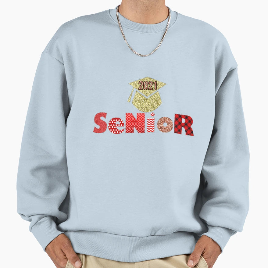 Senior 2021 Graduation Class 2021 Sweatshirt - Graphic Print Men Women - T-Shirt, Sweatshirt, Hoodie